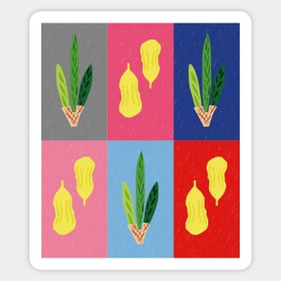 Lulav &amp; Etrog Roman Road Pop Art Grid Sticker